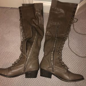 Breckelles Lace-Up Boots
